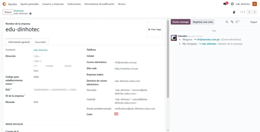 guía completa para la implementación de odoo erp en tu empresa Ajustes de usuario odoo