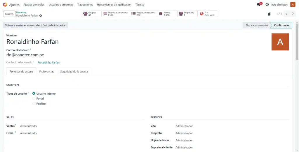 guía completa para la implementación de odoo erp en tu empresa Ajuster usuario odoo erp