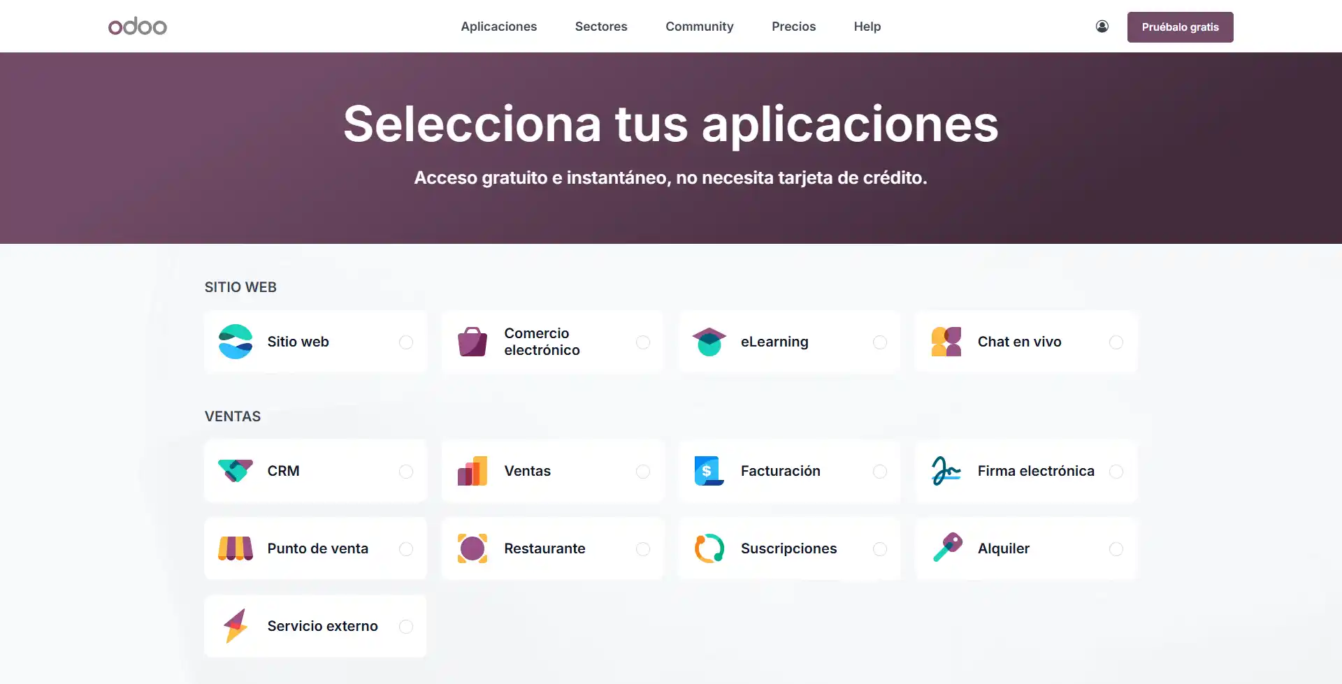 guía completa para la implementación de odoo erp en tu empresa Seleccionar aplicaciones odoo erp